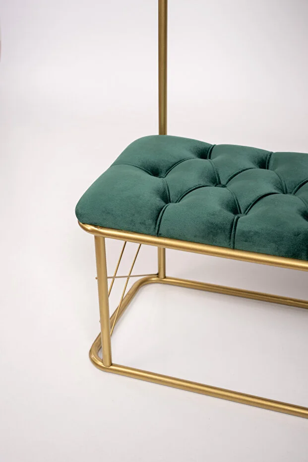 Aynalı Portmanto Puf Bench Ayakkabılık Telli Raf